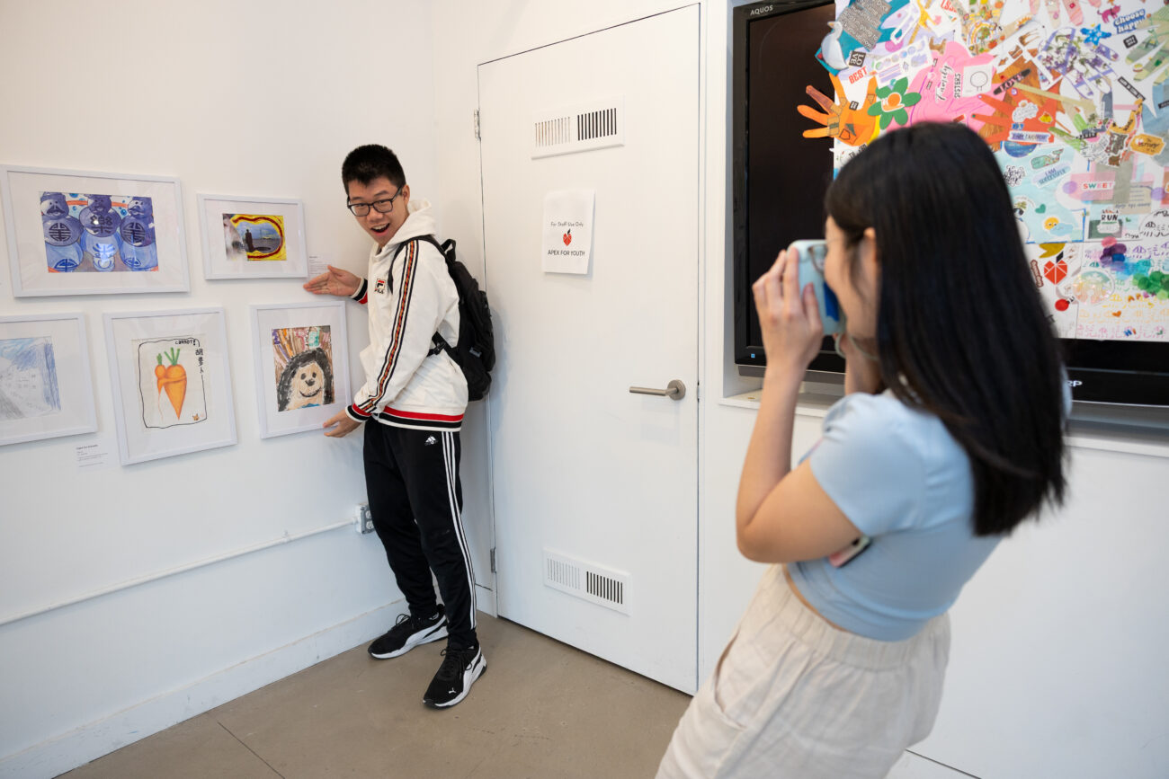 apex for youth, art exhibit, mental health 