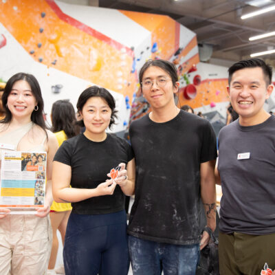 Apex climbing movement event, volunteer social
